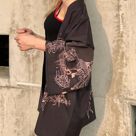 Dragon 🐉 Kimono Purple & Pink OS - Picture 5 of 5
